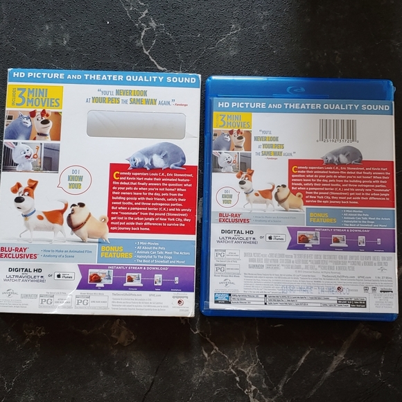 Excellent Used Condition The Secret Life of Pets Blu Ray & DVD 2 disc set - Picture 2 of 8